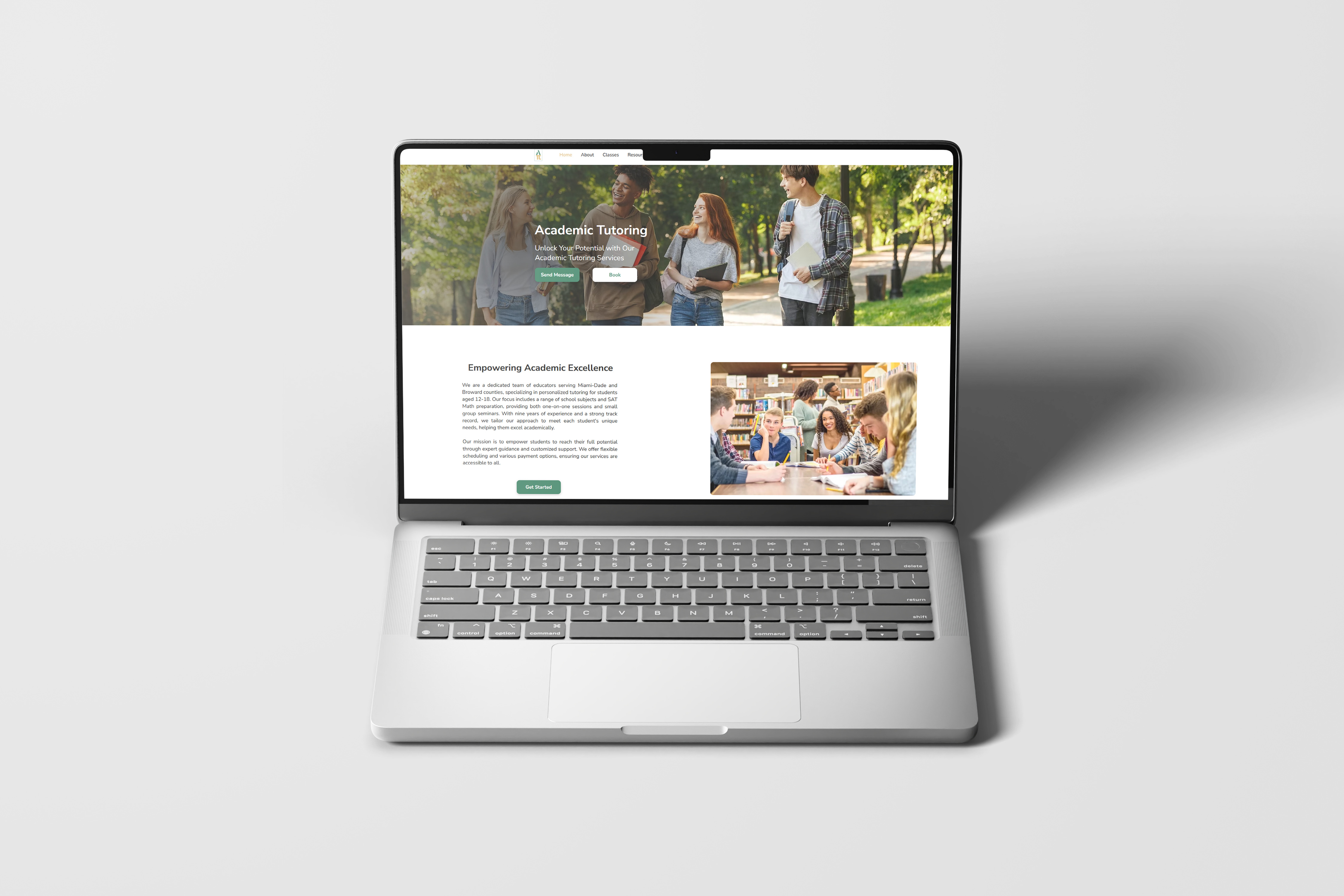 Academic Tutoring Website