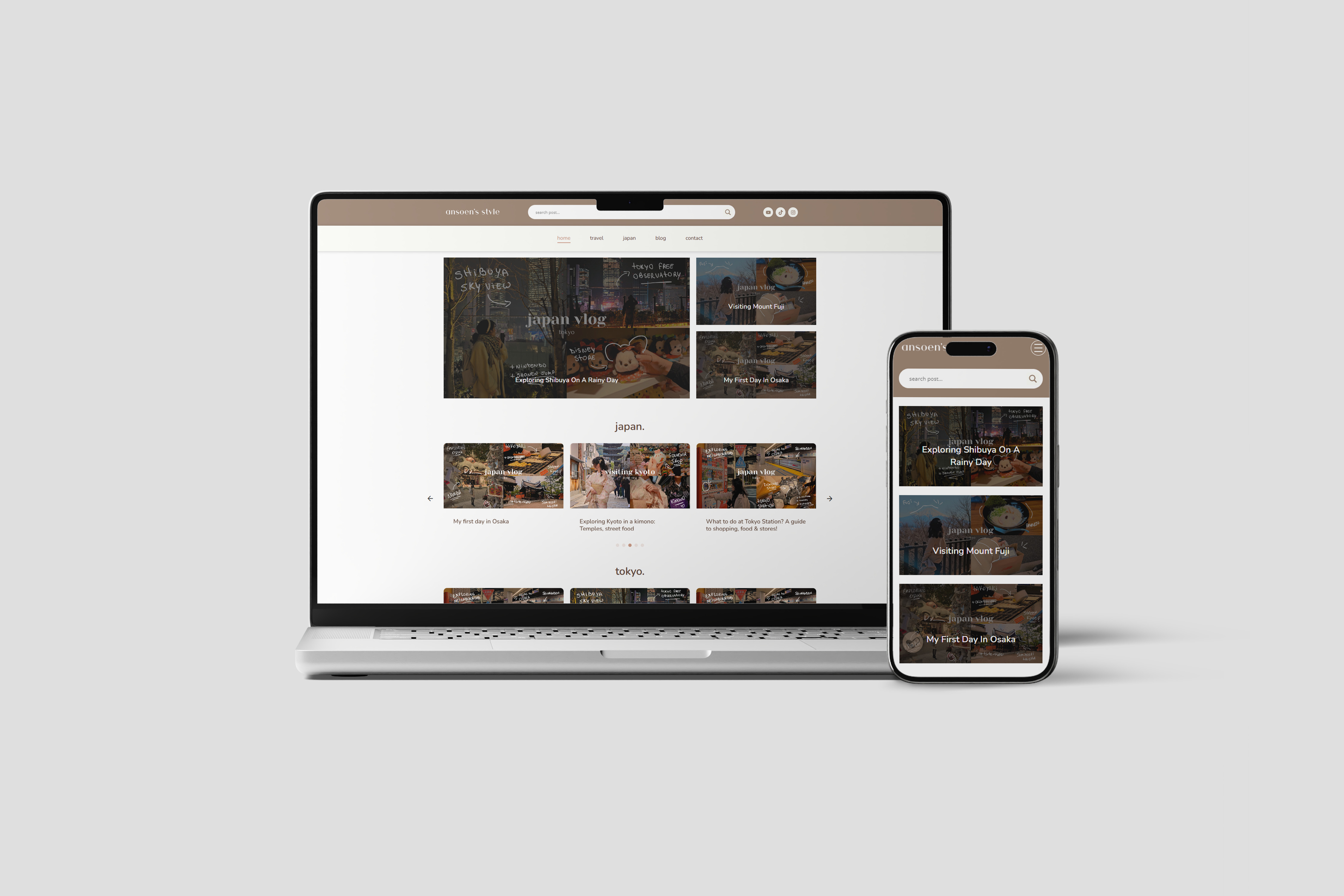 Ansoen's Style Blog Website